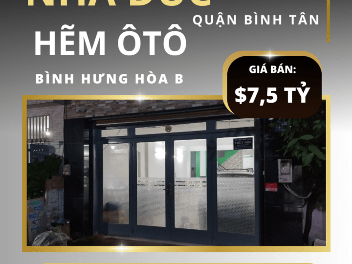 Bán nhà đúc 3,5 tấm – Hẻm xe hơi – Liên khu 4-5, Bình Tân