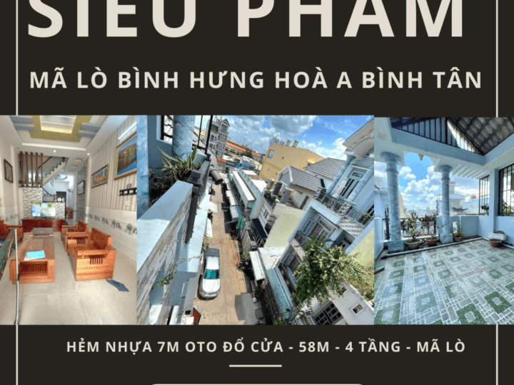 Cơ hội vàng tại Bình Tân – ngôi nhà 4 tầng giảm giá cực sốc, chỉ 5.99 tỷ!