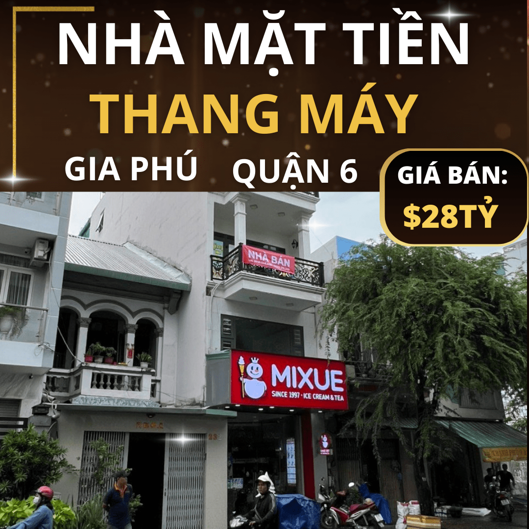 Đầu tư sinh lời cao với nhà mặt tiền Gia Phú Quận 6